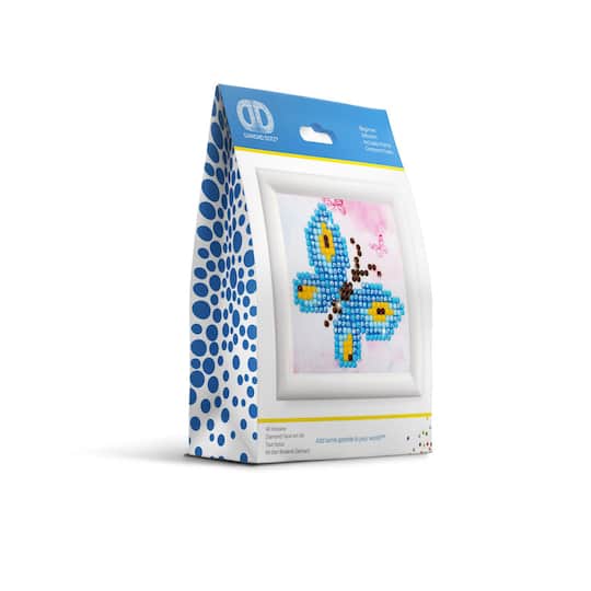 Diamond Dotz® Buttefly Sparkle Diamond Painting Artwork Kit with Frame